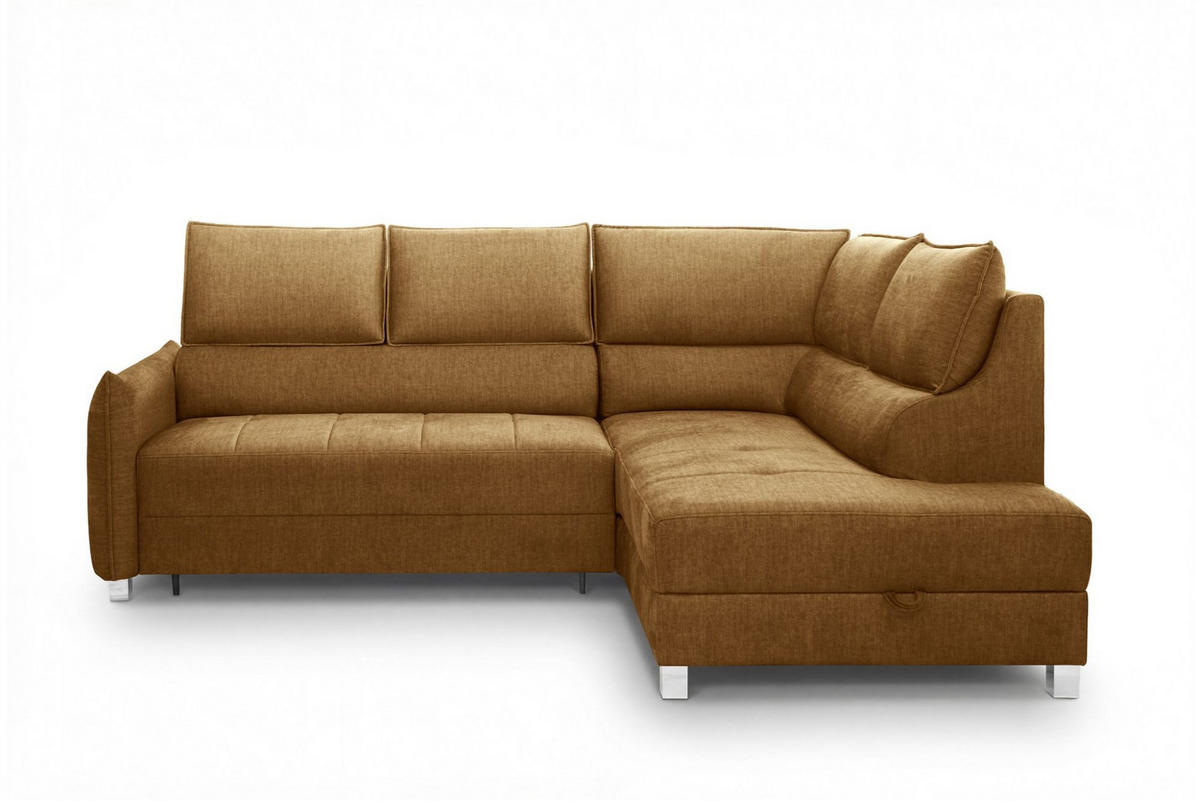 ECKSOFA Marno In Chill Me - Honig, Holzwerkstoff/Textil (260/200cm) - Fun Möbel