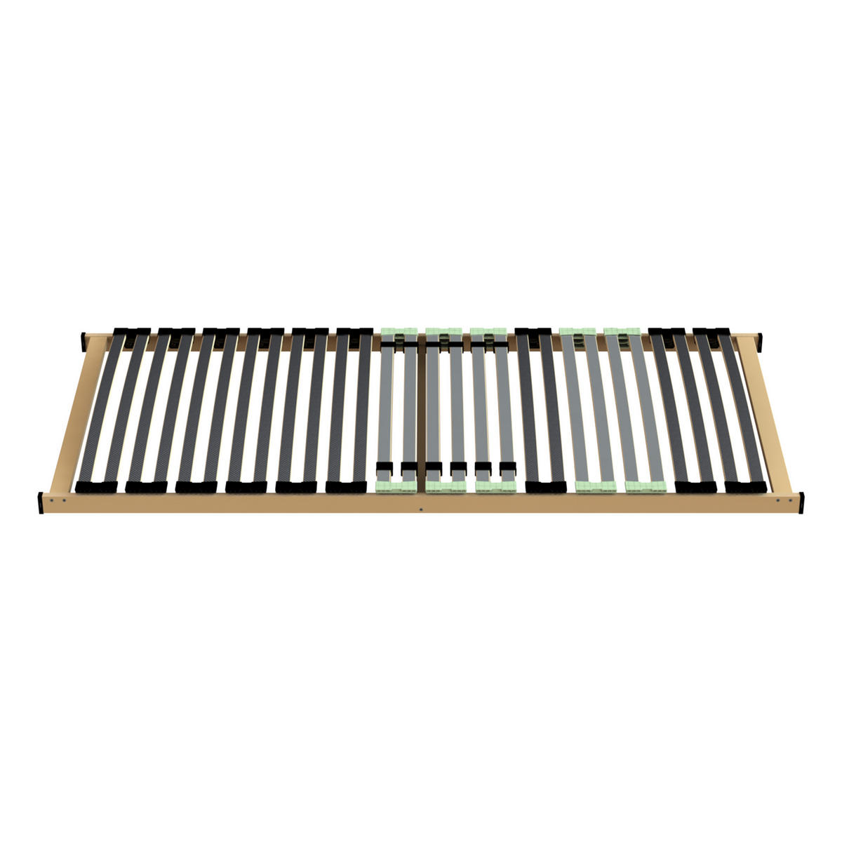 LATTENROST "Condor Zon", 120 x 200 cm, manuell & stufenlos verstellbar - Braun/Grün, Holz (120/200cm) - Hn8 Schlafsysteme