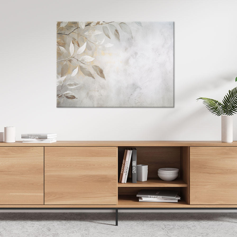 Thumbnail - Feeby Leinwandbild, Grau, Textil, Baum/Pflanze/Natur, Rechteckig, 45x30 cm, Bilder und Zubehör, Wandbilder, Leinwandbild...