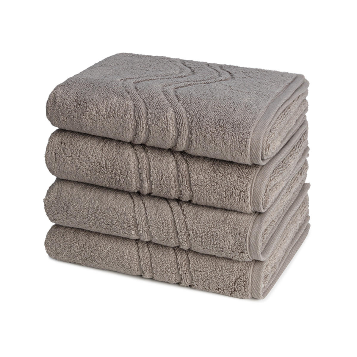 HANDTUCH Cashmere feeling 4er-Set - Braun, Textil (50/100cm) - Ross