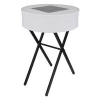 LED AUSSENLEUCHTE Solar Weiß Opal - Weiß, Metall (53/53/75cm) - Globo Lighting