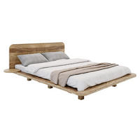 MASSIVHOLZBETT Japandic 160/200, schwebende Optik, Eiche Antik - geölt - Eiche Wotan, Eichenholz/Holz (160/200cm) - Visby