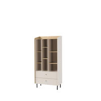 BÜCHERREGAL VETTA 80x42x170 cm, Regal Beige - Beige/Naturfarben, Holzwerkstoff (80/170/42cm) - MASSENO