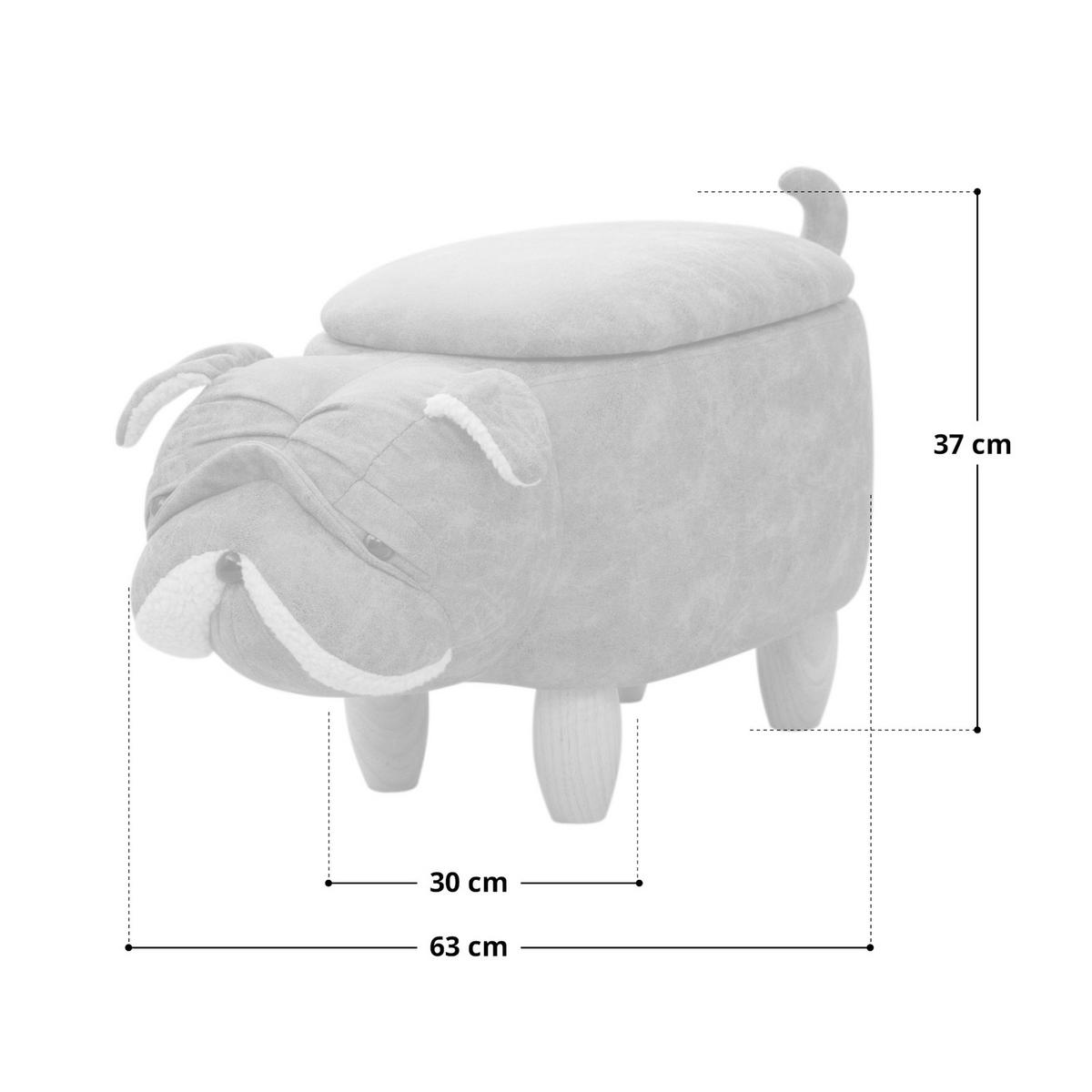 TIERHOCKER Mops Braun - Braun, Textil (30/37/63cm) - SVITA