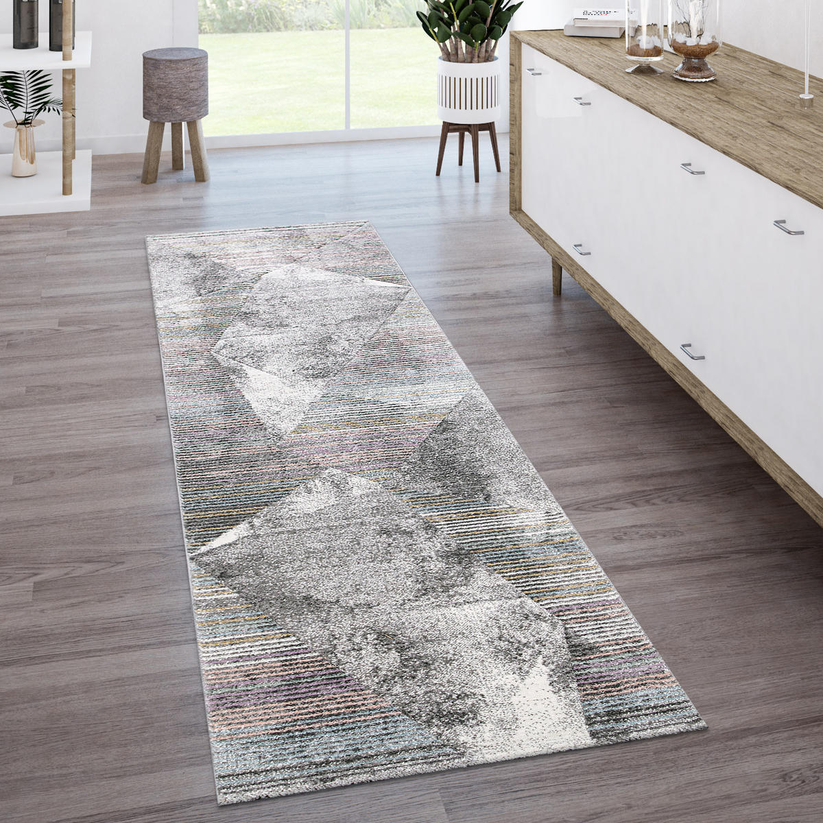 KURZFLORTEPPICH 60/110 cm Lara 243 - Multicolor, Textil (60/110cm) - Paco Home