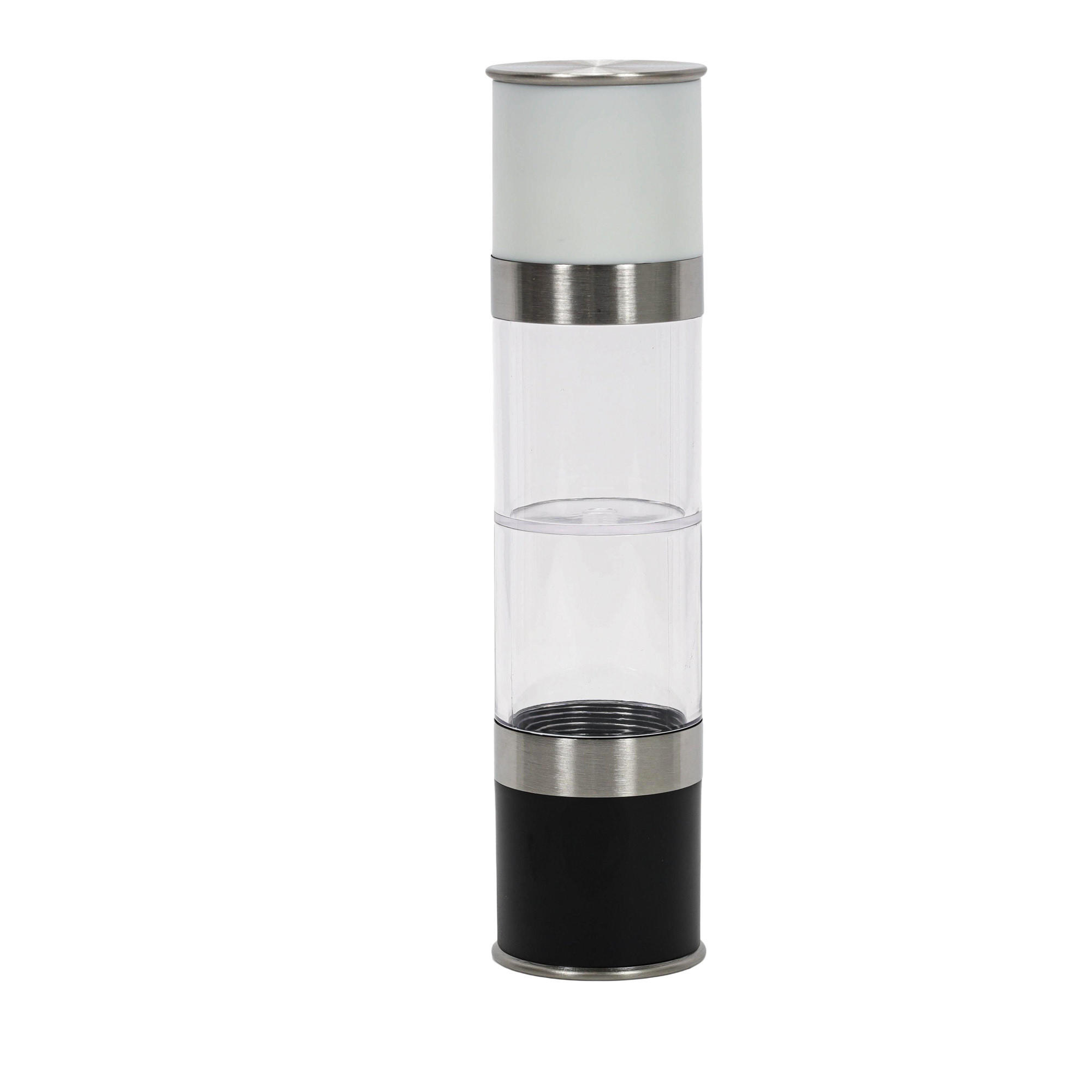 PFEFFER- und Salzmühle zwei Mahlwerke 6/6/22 cm - Transparent, Metall (6/22/6cm) - Kesper