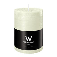STUMPENKERZE Rustik Marble Style Elfenbein 100 x Ø 68 mm, 1 Stück - Beige, Paraffin (7/10cm) - Wiedemann Kerzen