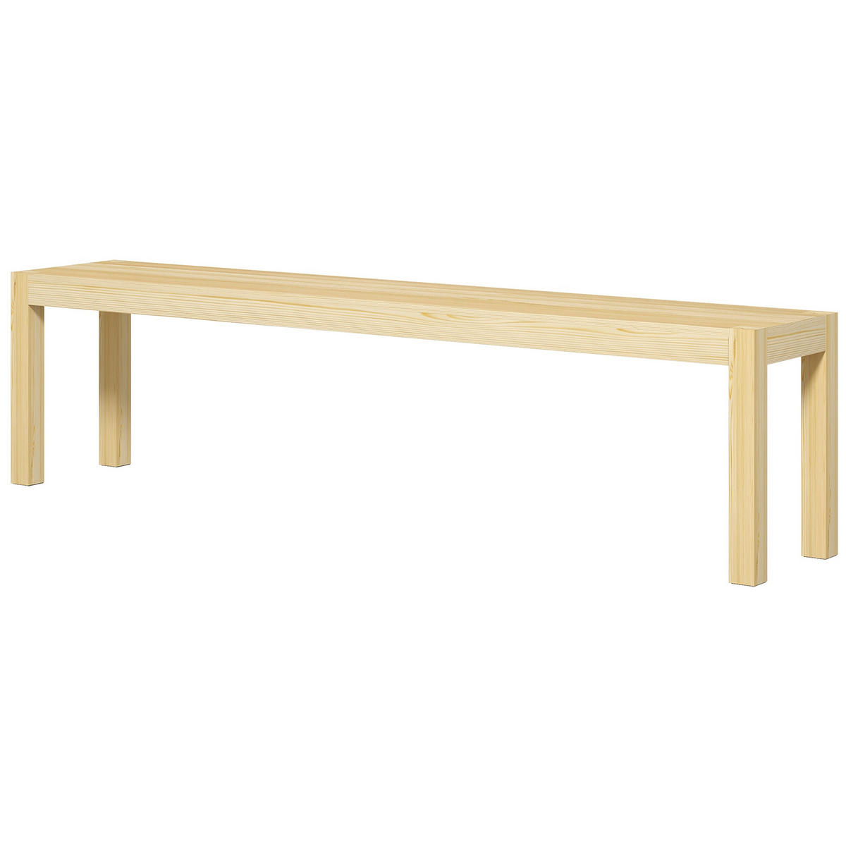 SITZBANK DE-06798 3-Sitzer aus Kiefernholz 175 cm Natur - Naturfarben, Holz (175/45/33cm) - ComfortXL