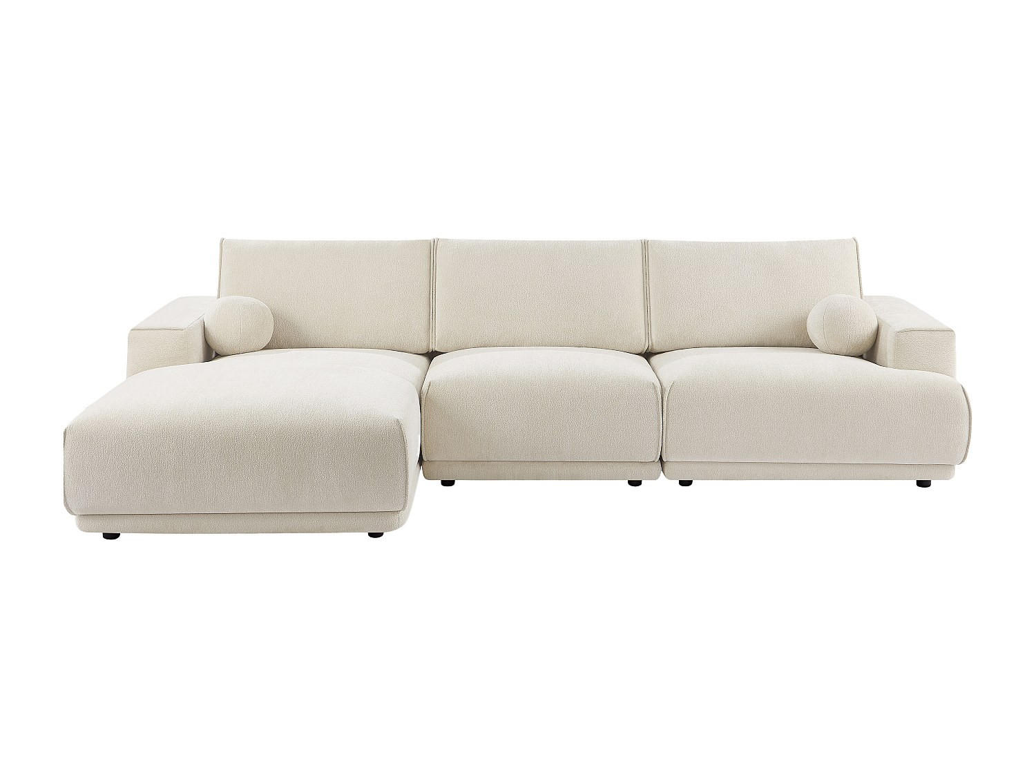 SOFA ohne Schlafmöglichkeit - 5 Personen - Stoff - Beige - - Beige, Textil (320/88/169cm) - Vente-Unique