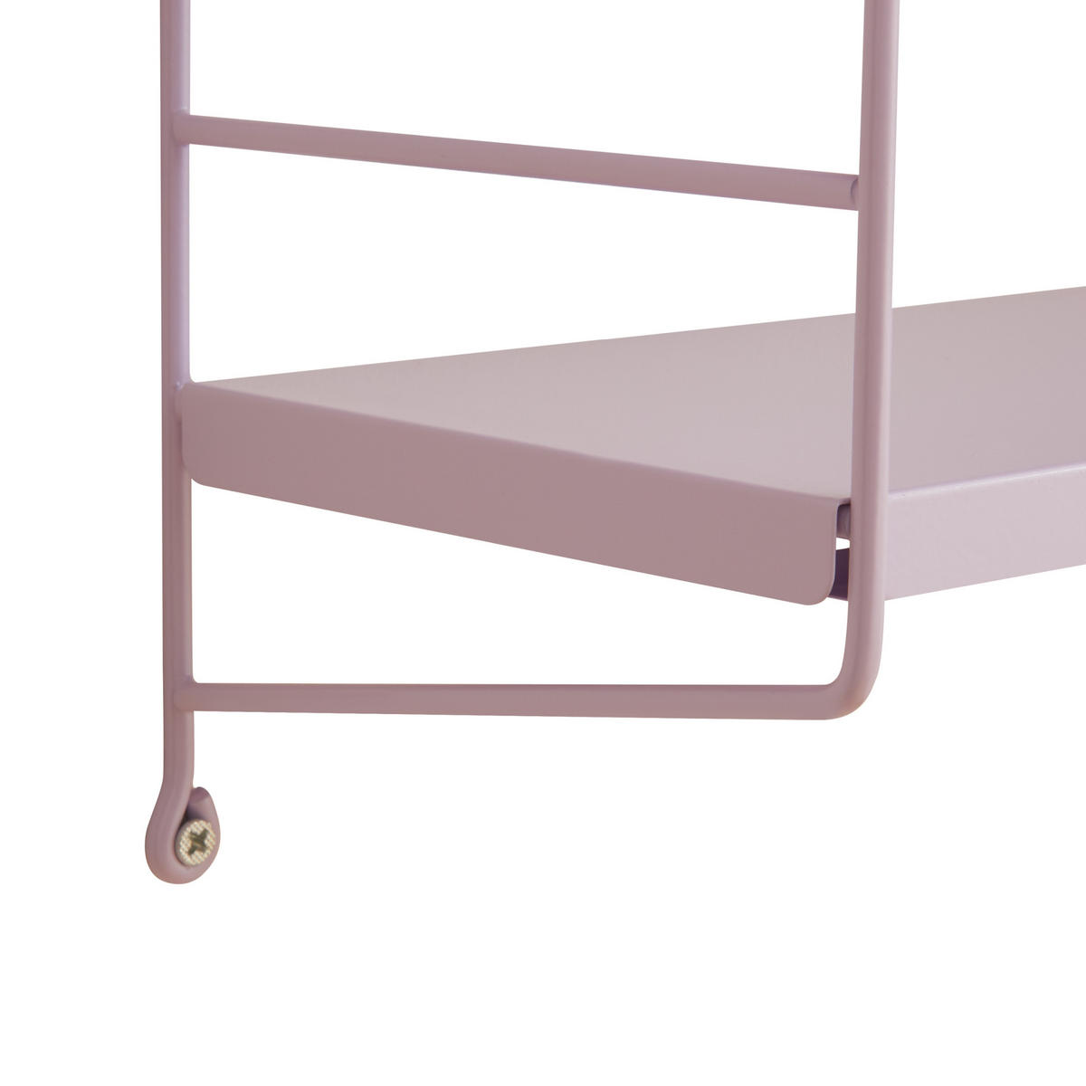 NÁSTĚNNÁ POLIČKA Strängnäs modulární - fialová, kov (60/50/15cm) - [en.casa]