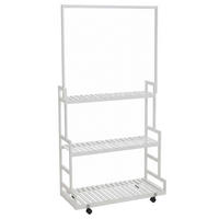 PFLANZENREGAL Weiß - Weiß, Holz (93/175/38cm) - MCW