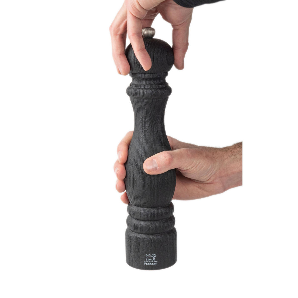 PFEFFERMÜHLE Paris Nature Black 30cm Buchenholz Stahlmahlwerk - Schwarz, Holz (6.7/30/6.7cm) - PEUGEOT