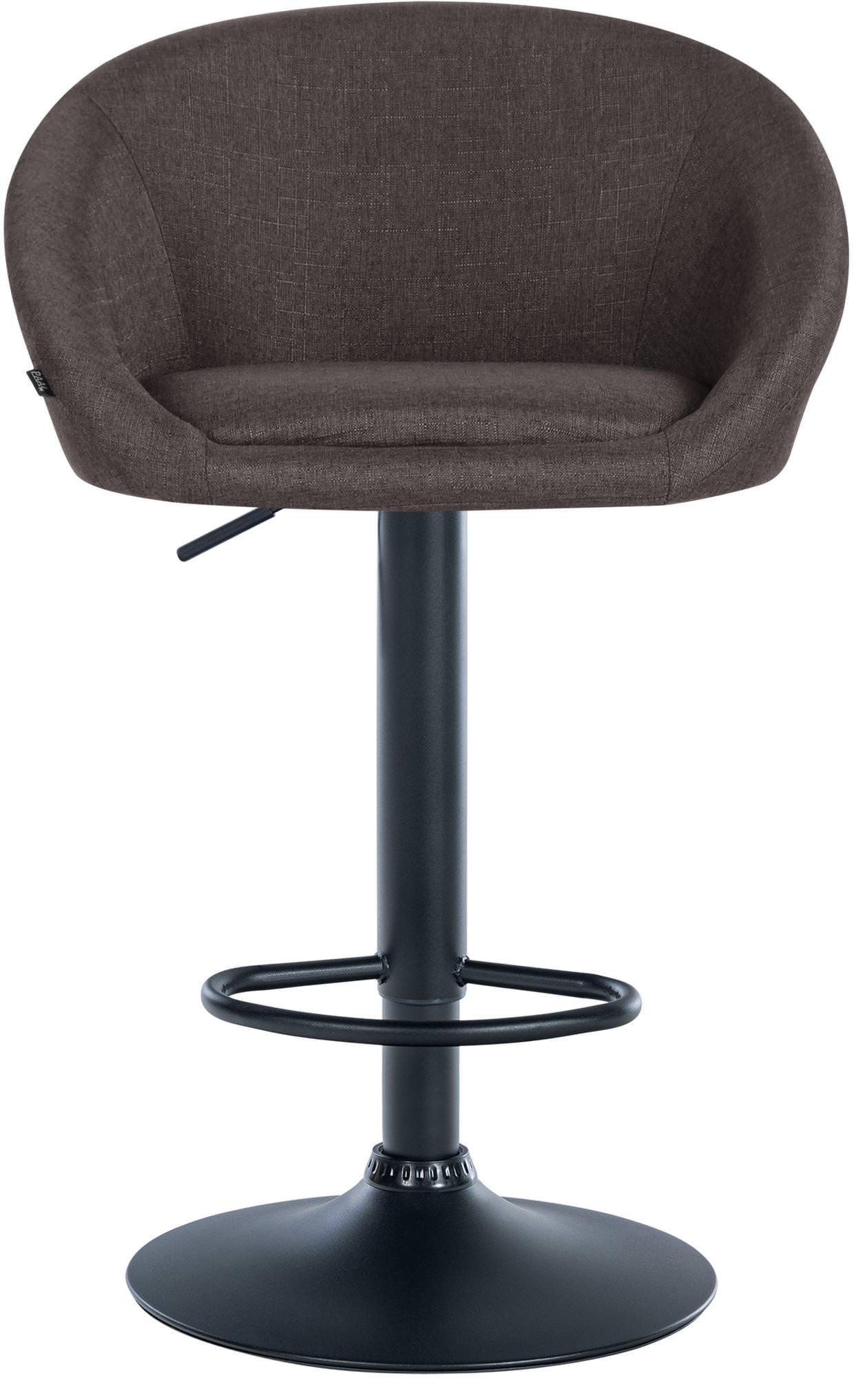 Thumbnail - CLP Barhocker, Dunkelgrau, Textil, 55x86x51 cm, Esszimmer, Barmöbel, Barhocker