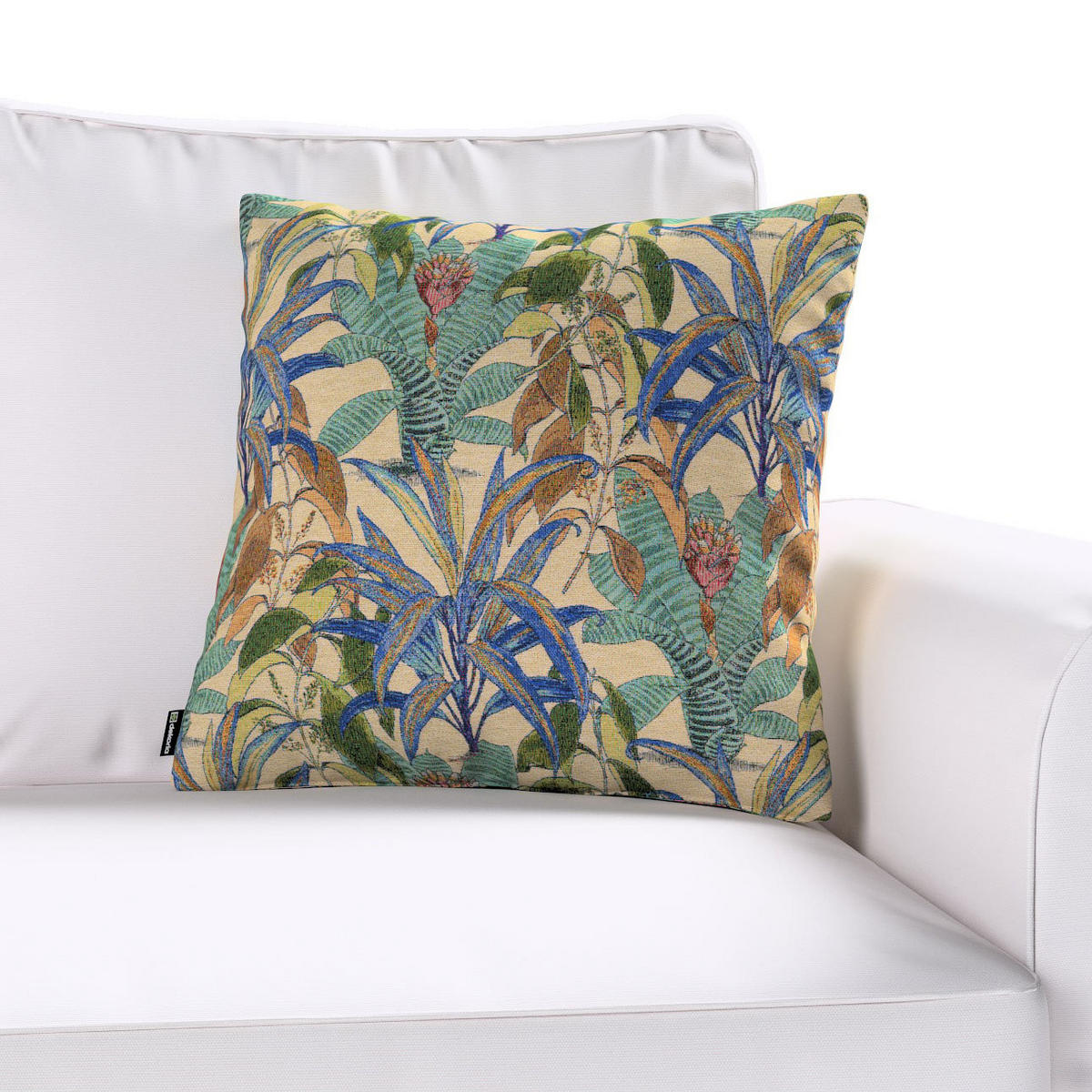 KISSENHÜLLE Intenso blau, 43x43 cm - Blau, Textil (43/43cm) - Dekoria