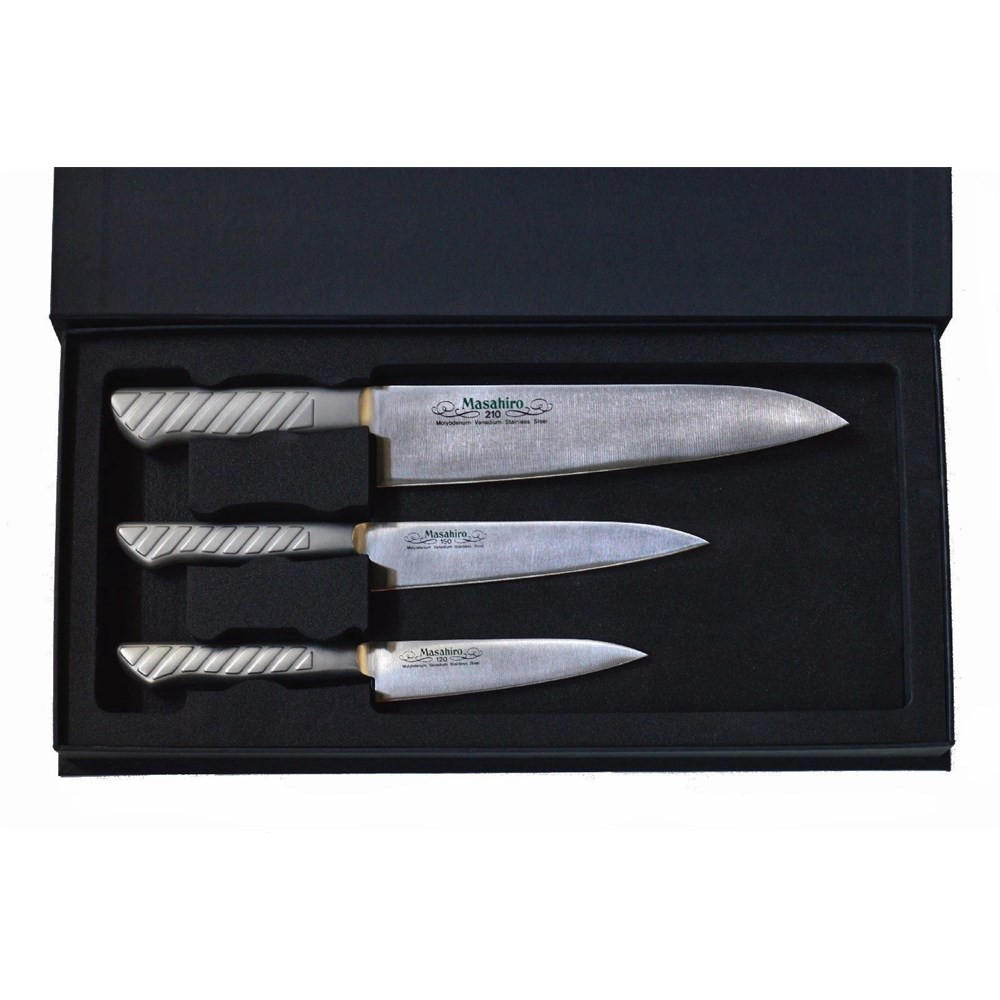 MESSERSET Silber 30/10/30 cm 136110402BBOMC - Silberfarben, Metall - Masahiro 