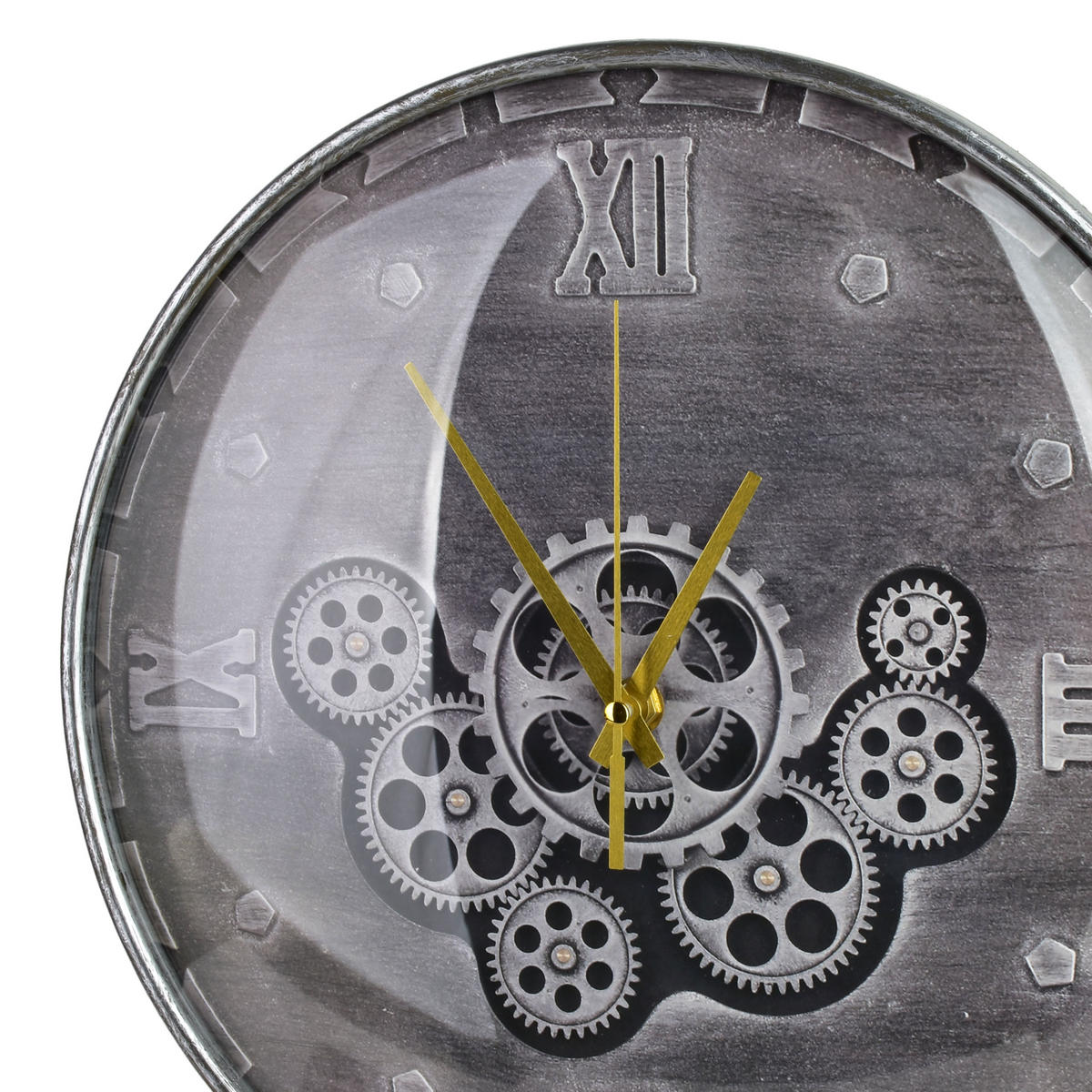 WANDUHR Ramsey Grau 30/4/30 cm Kunstoff - Grau, Kunststoff (30/30/4cm) - Mondex