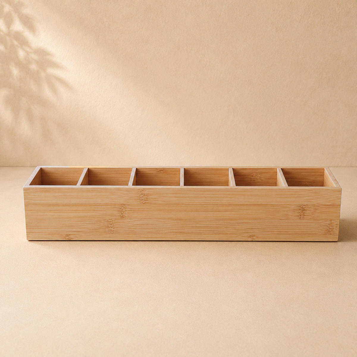 SCHREIBTISCHORGANIZER Bambus 38/8/7 cm - Beige, Naturmaterialien (38/8/7cm) - BOXIMO