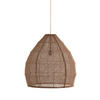 HÄNGELAMPE Makassar Braun Ø50/50 cm - Braun, Textil (50/50/50cm) - Light & Living