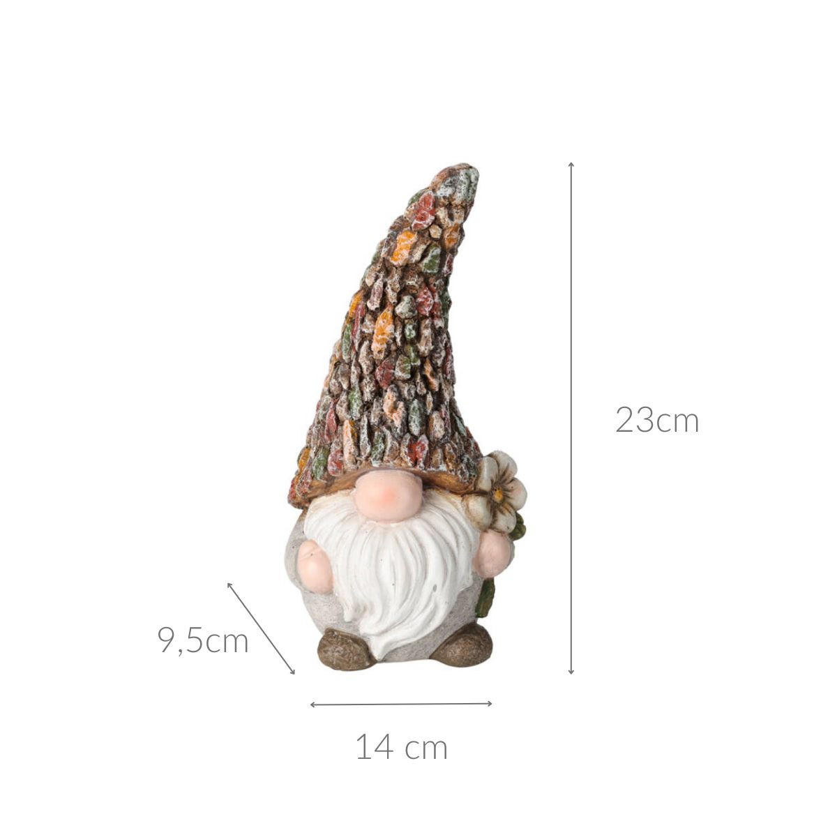 GARTENZWERG dekorativ 14/23 cm - Multicolor, Keramik (14/23/9.5cm)