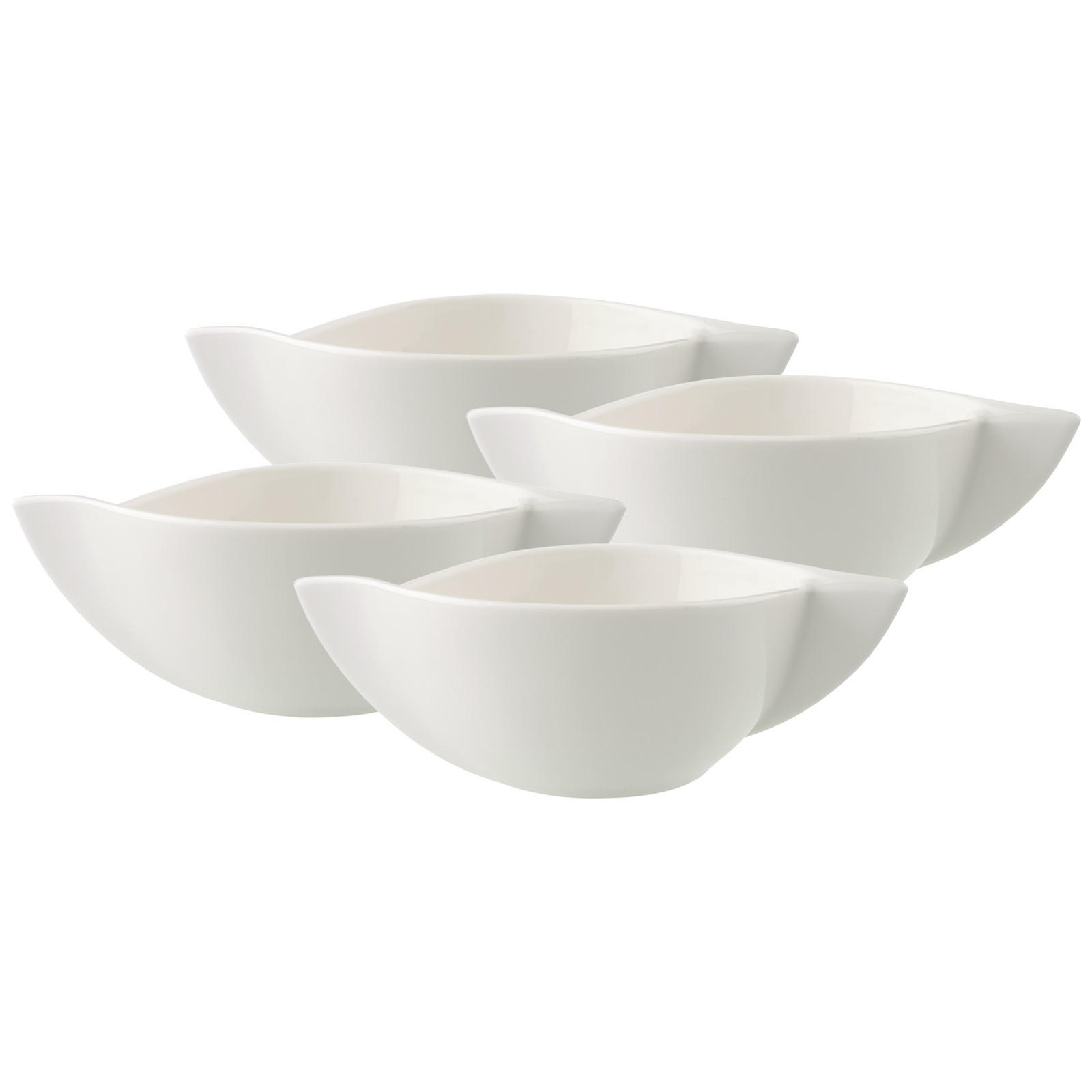 SUPPENTASSEN NewWave weiß 450 ml 4er Set - Weiß, Keramik (0.45L) - Villeroy & Boch