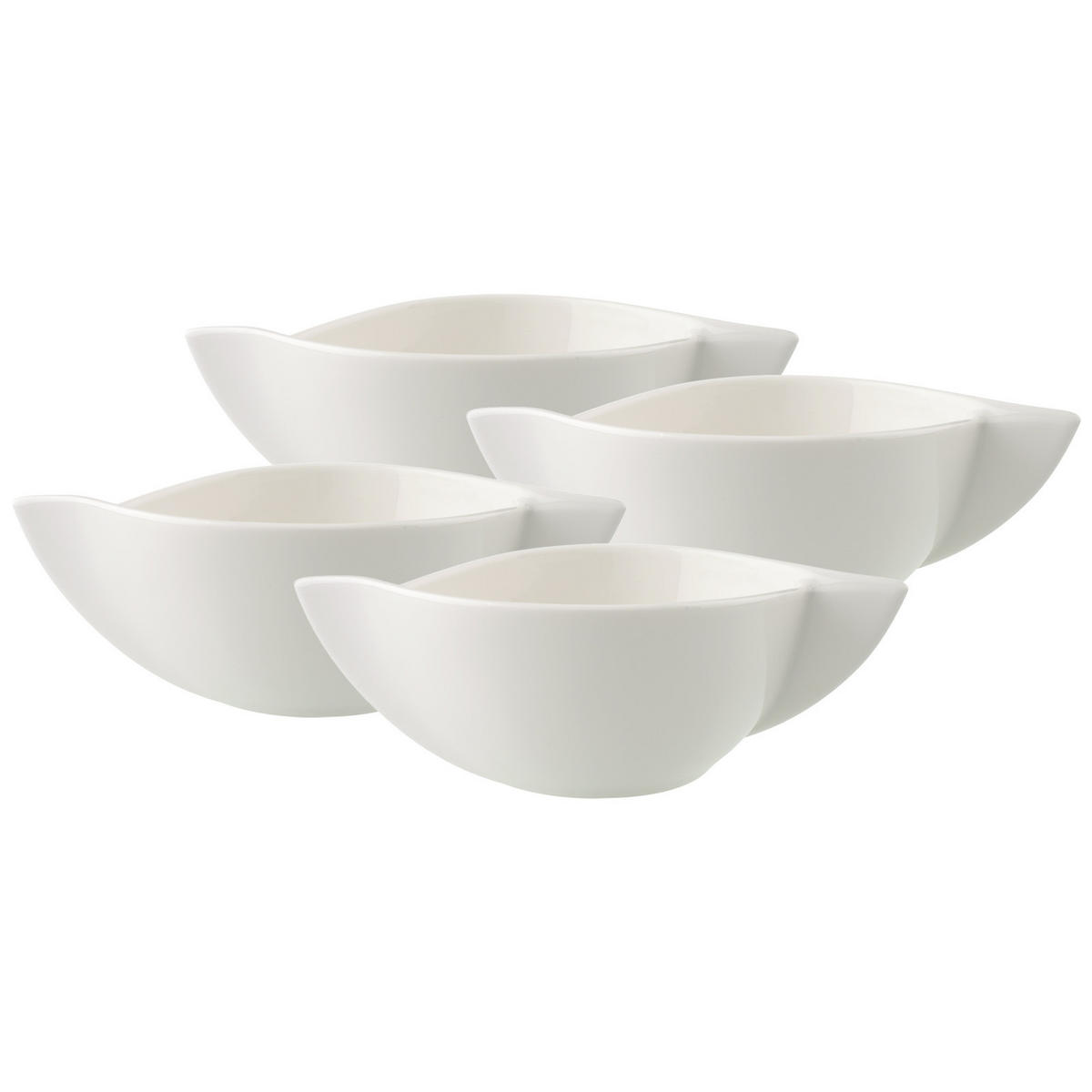 SUPPENTASSEN NewWave weiß 450 ml 4er Set - Weiß, Keramik (0.45L) - Villeroy & Boch
