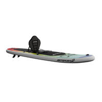 STAND UP Paddle Board Retro Love aufblasbar mit Kajak-Set - Multicolor, Kunststoff (320/77/15cm) - Artsport