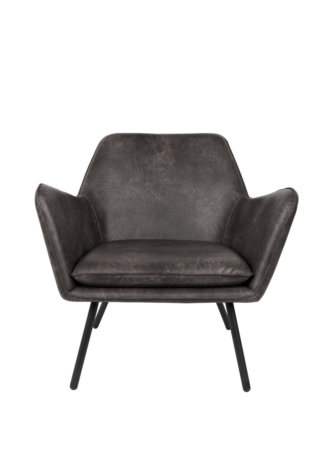 SESSEL Bon - Grau - 76/80/78 cm - Grau, Textil (80/78/76cm)