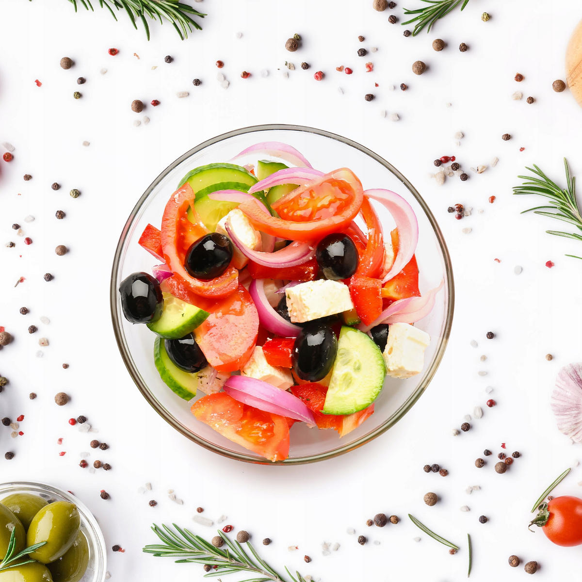 SALATSCHÜSSEL für Snacks, 17 cm, 1 Stück - Transparent, Glas (17cm) - KADAX