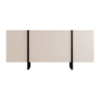 SIDEBOARD - 180 cm x 45 cm - Holz, Platte - Schwarz, Beige LUVONIA - Beige/Schwarz, Holz (180/81/45cm) - Vente-Unique