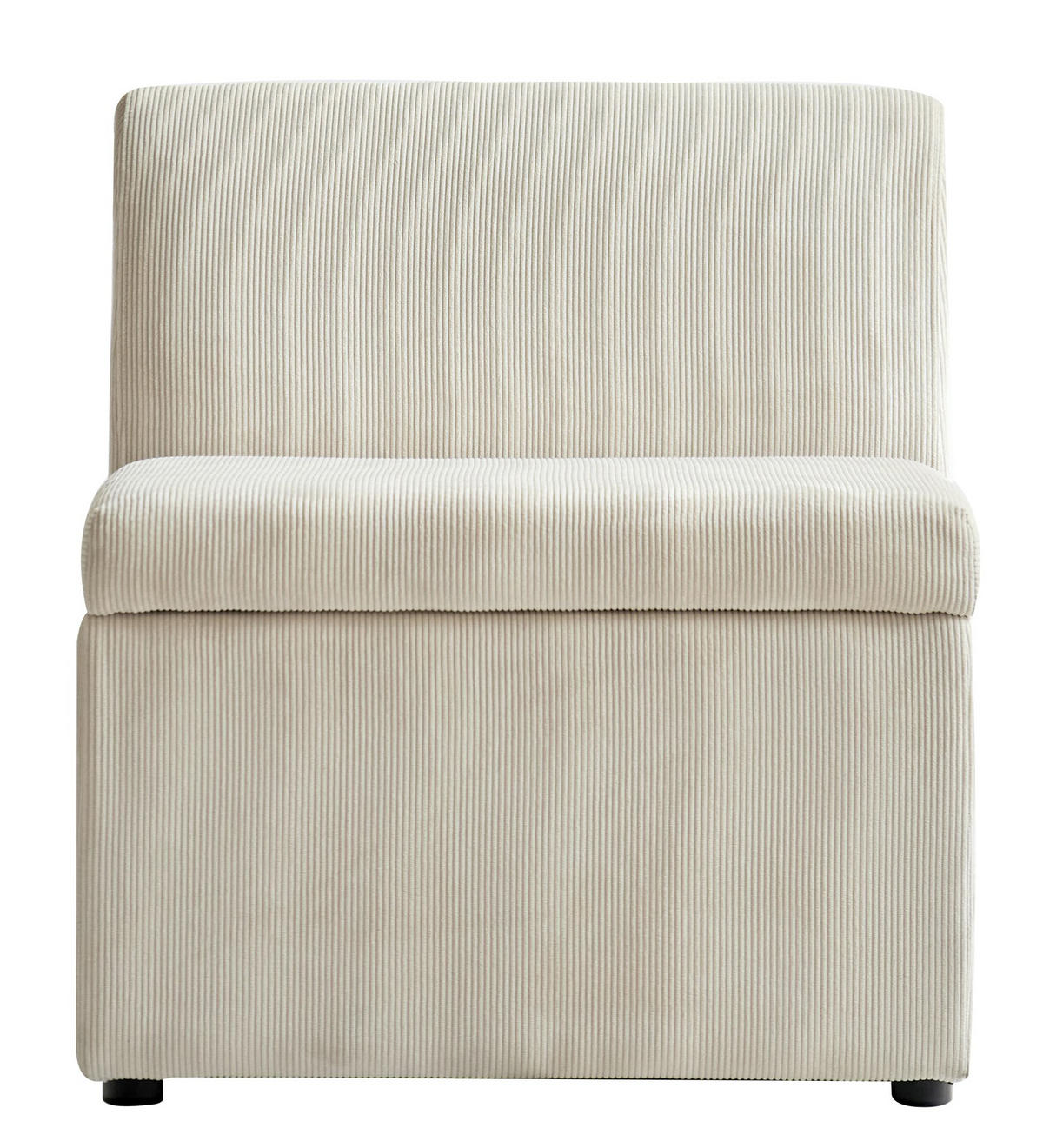 SOFA Samt Beige - Beige, Textil (60/68/60cm) - Nordlys