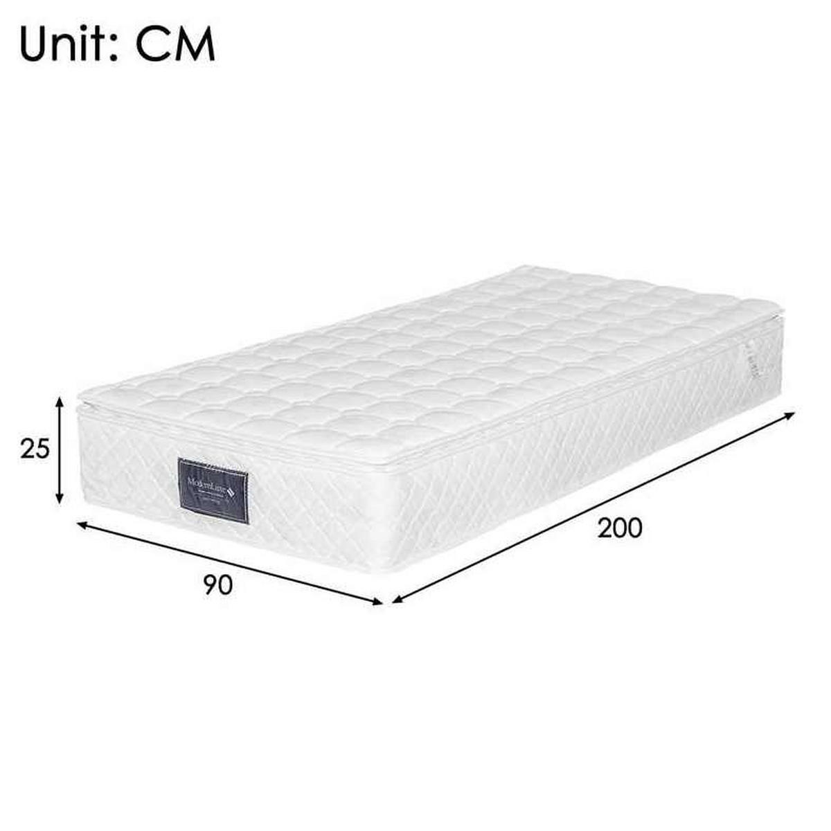 ČALOUNĚNÁ postel 90/200 cm z lnu, šedá, s LED osvětlením, úložným prostorem a matrací - šedá, textil (90/200cm) - BEAOK