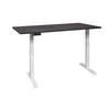 SCHREIBTISCH höhenverstellbar elektrisch Edithe 140x90 weiß/schwarzstahl - Schwarz, Holz (140/90/74cm) - 58aufmkessel