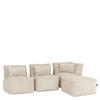 SITZSACK-SOFA 4-tlg. modular cord Noa - Beige, Textil (303/70/78cm) - icon