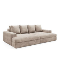 SOFA Paola 3 Sitzplätze Taupe - Taupe, Holz (272/86/167cm) - Petits-meubles