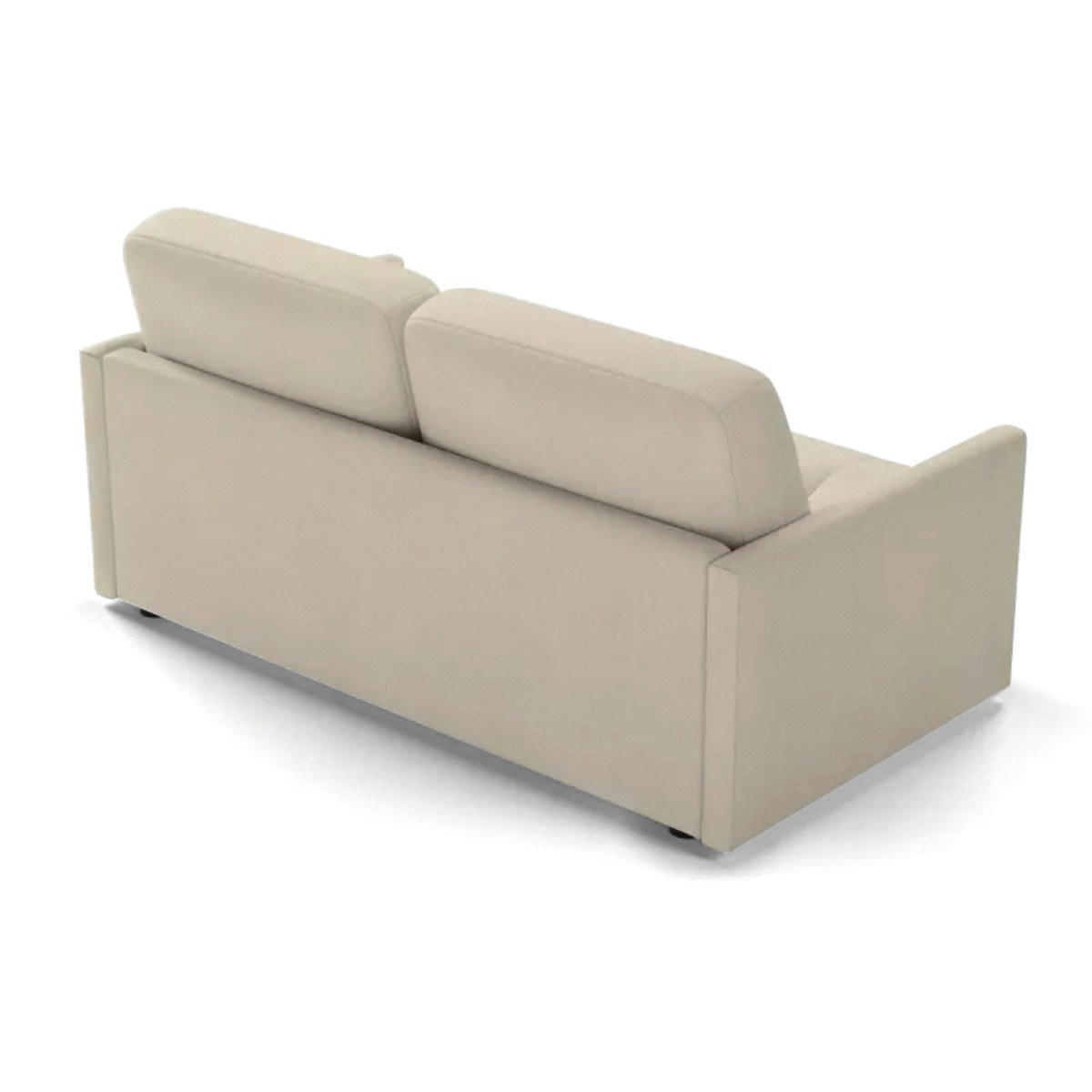 SCHLAFSOFA 3-sitzer mit express-Öffnung in stoff cosenza 87/175/100 cm - Beige, Holz (175/87/100cm) - Calicosy