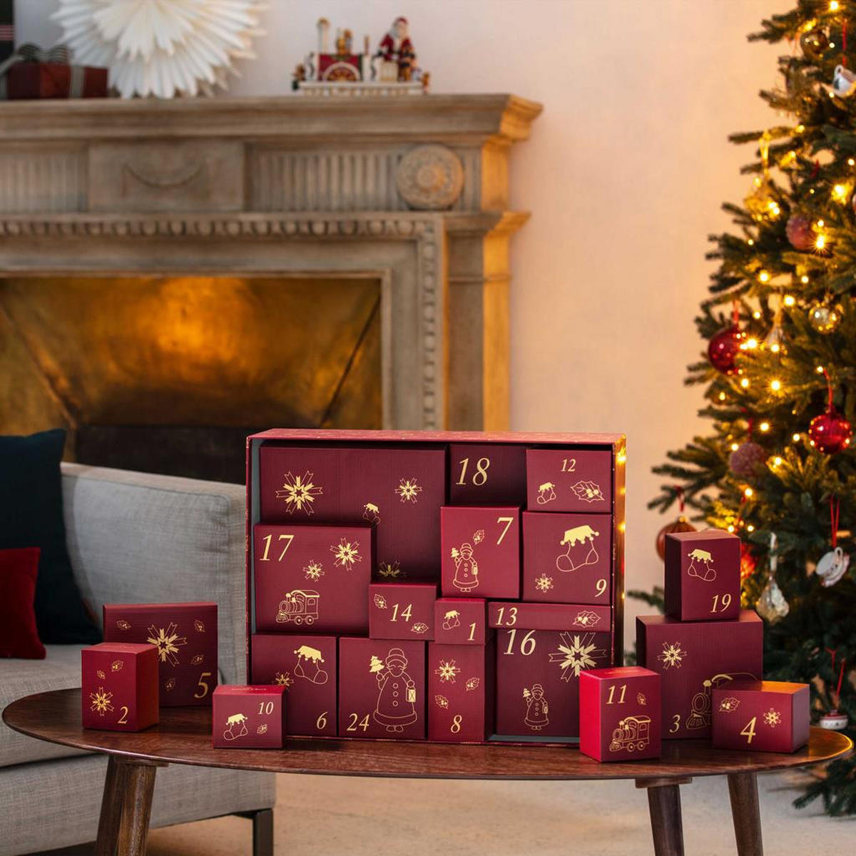 ADVENTSKALENDER 2025 Christmas Toy's Memory bunt - Multicolor, Keramik (40/15/48.5cm) - Villeroy & Boch