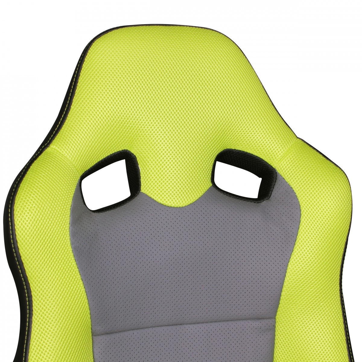 KINDERDREHSTUHL Racing Ergonomisch Höhenverstellbar FAST, Grün 60x60x112 cm - Schwarz/Grün, Kunststoff/Textil (60/112/60cm) - KADIMA DESIGN