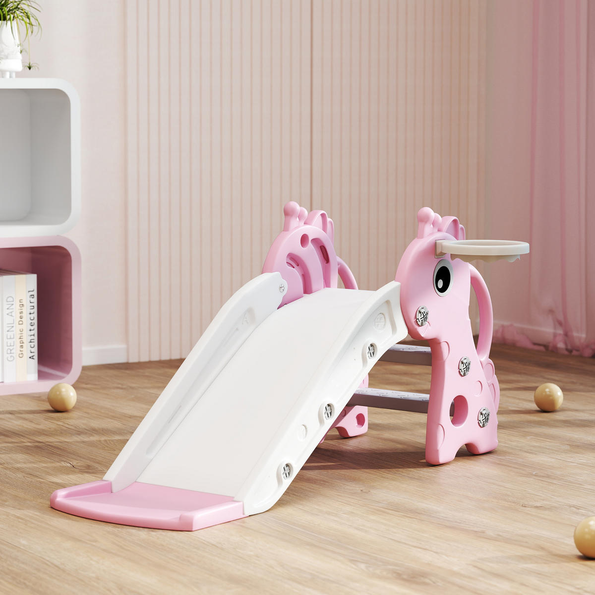 RUTSCHE 3-in-1 DE-09353 Rosa - Pink, Kunststoff (51.5/52/106cm) - ComfortXL