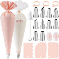 SPRITZBEUTEL Set 40-teilig mit Tüllen und Zubehör - Multicolor, Kunststoff (20/3/35cm)