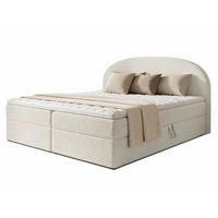 BOXBETT Cloud - 160x200 -weiß (Coral 70) - Schwarz/Weiß, Holz/Holzwerkstoff (160/200cm) - Sofnet