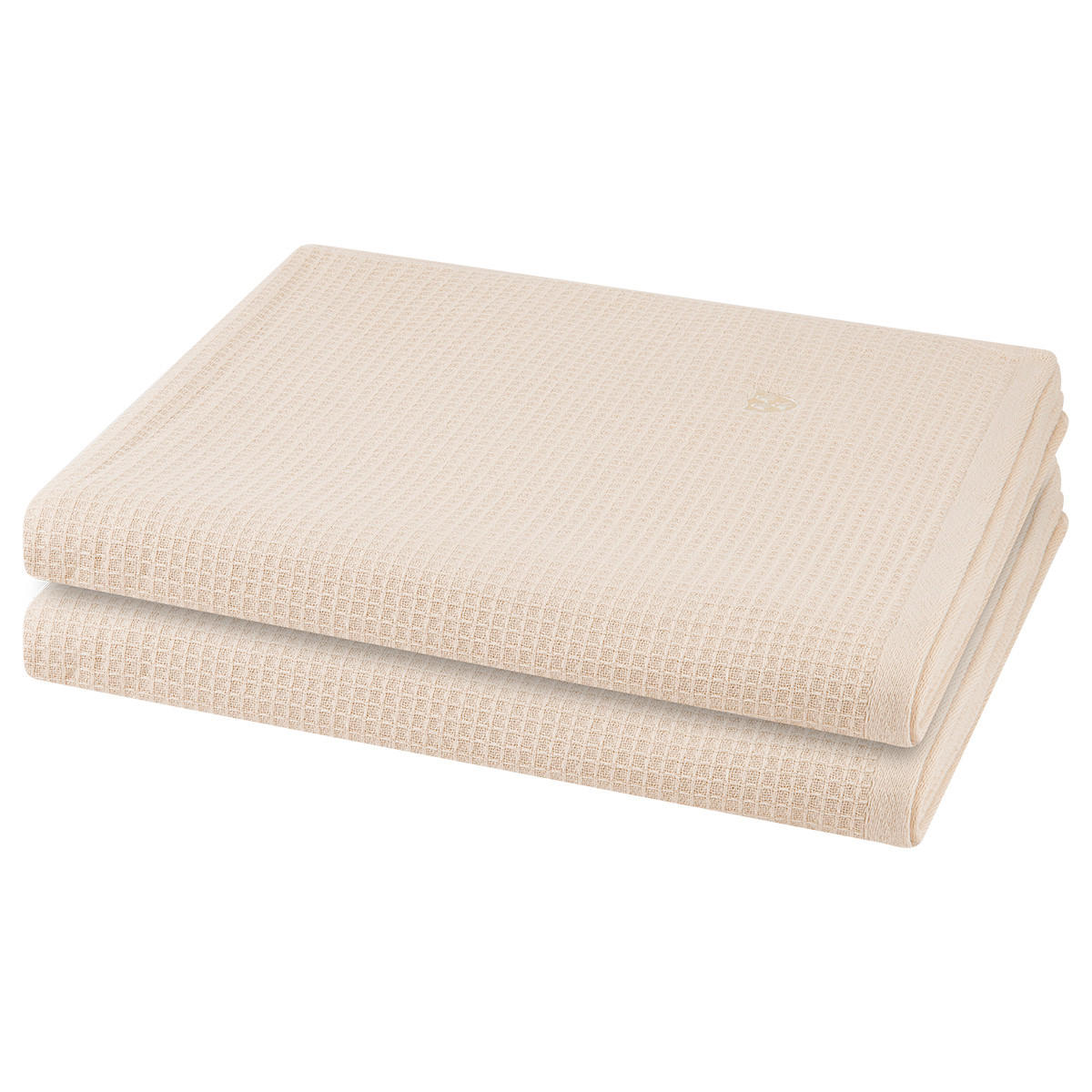 DUSCHTUCH Pique 2er-Set - Beige, Textil (70/140cm) - Ross
