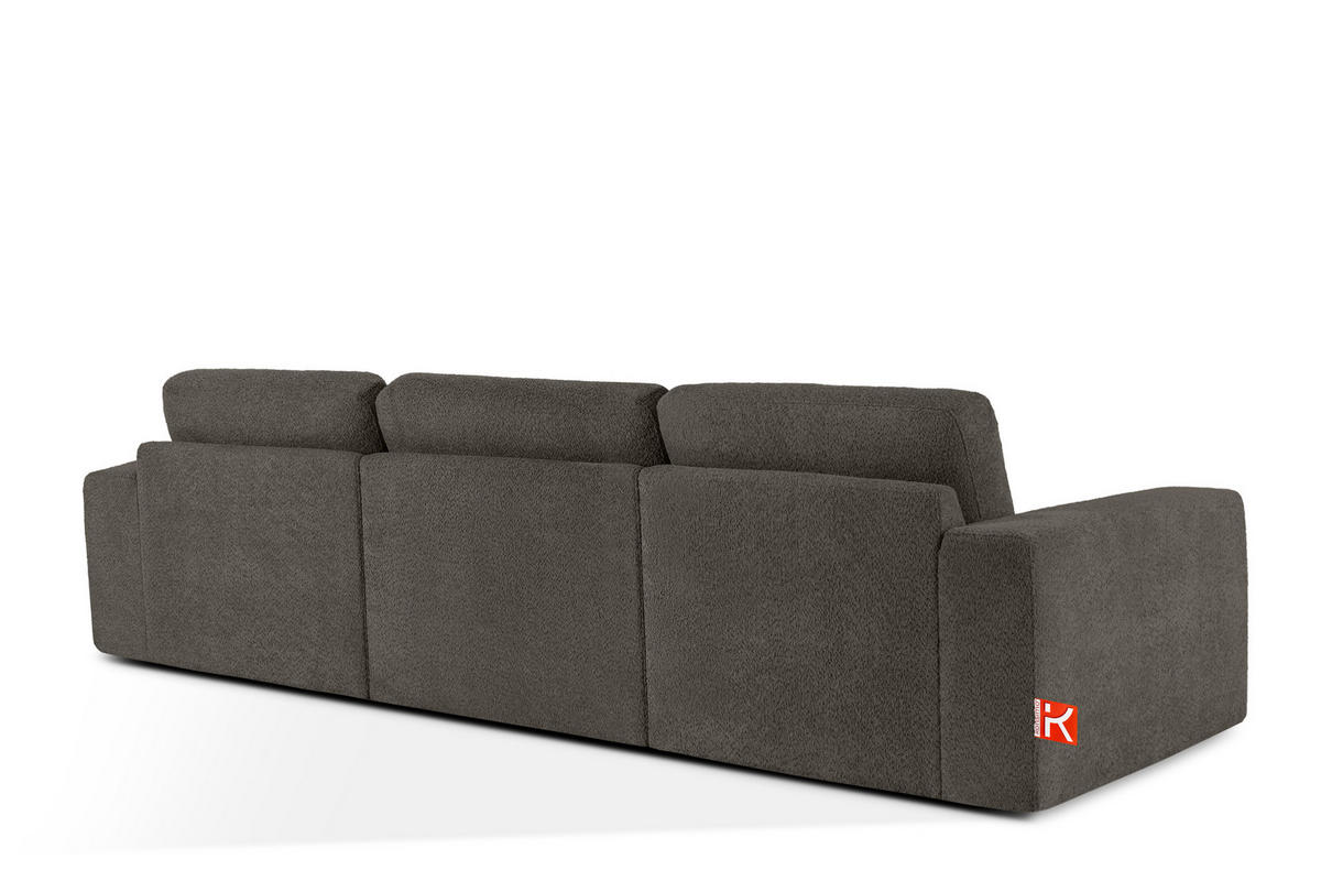 3-SITZER SOFA ZUCCO, Dunkelbraun - Dunkelbraun, Holz/Holzwerkstoff (292/85/100cm) - KONSIMO®