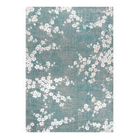 TEPPICH Lake Blue Sakura 140/200 cm - Blau, Textil (140/200cm) - Louis De Poortere