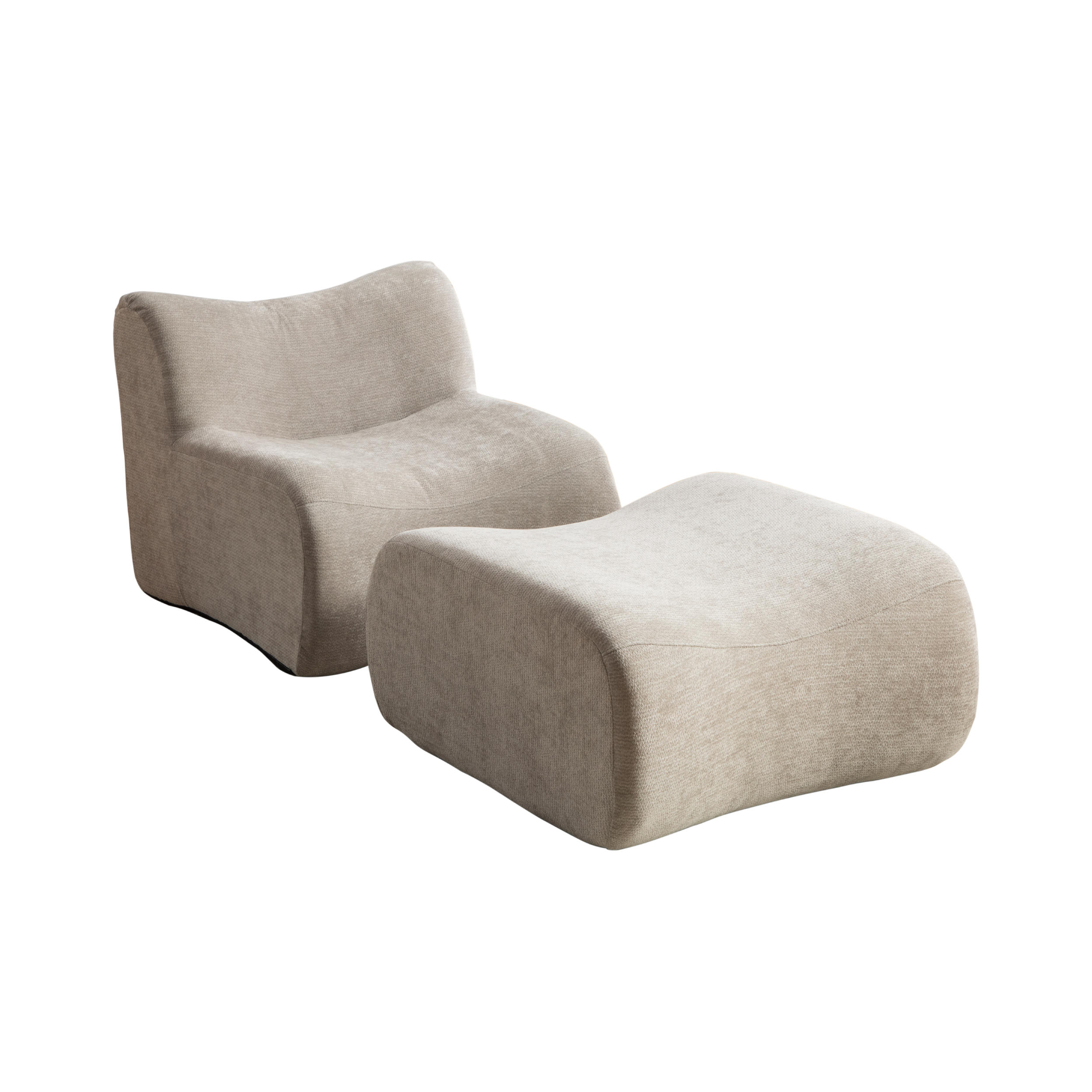 SOFA Chenille Grau - Grau, Textil (83/72.5/181cm) - WISHDOR