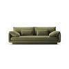 SOFA Torino aus Samt hellgrün 3 Sitzplätze - Hellgrün, Textil (103/83/220cm) - Micadoni