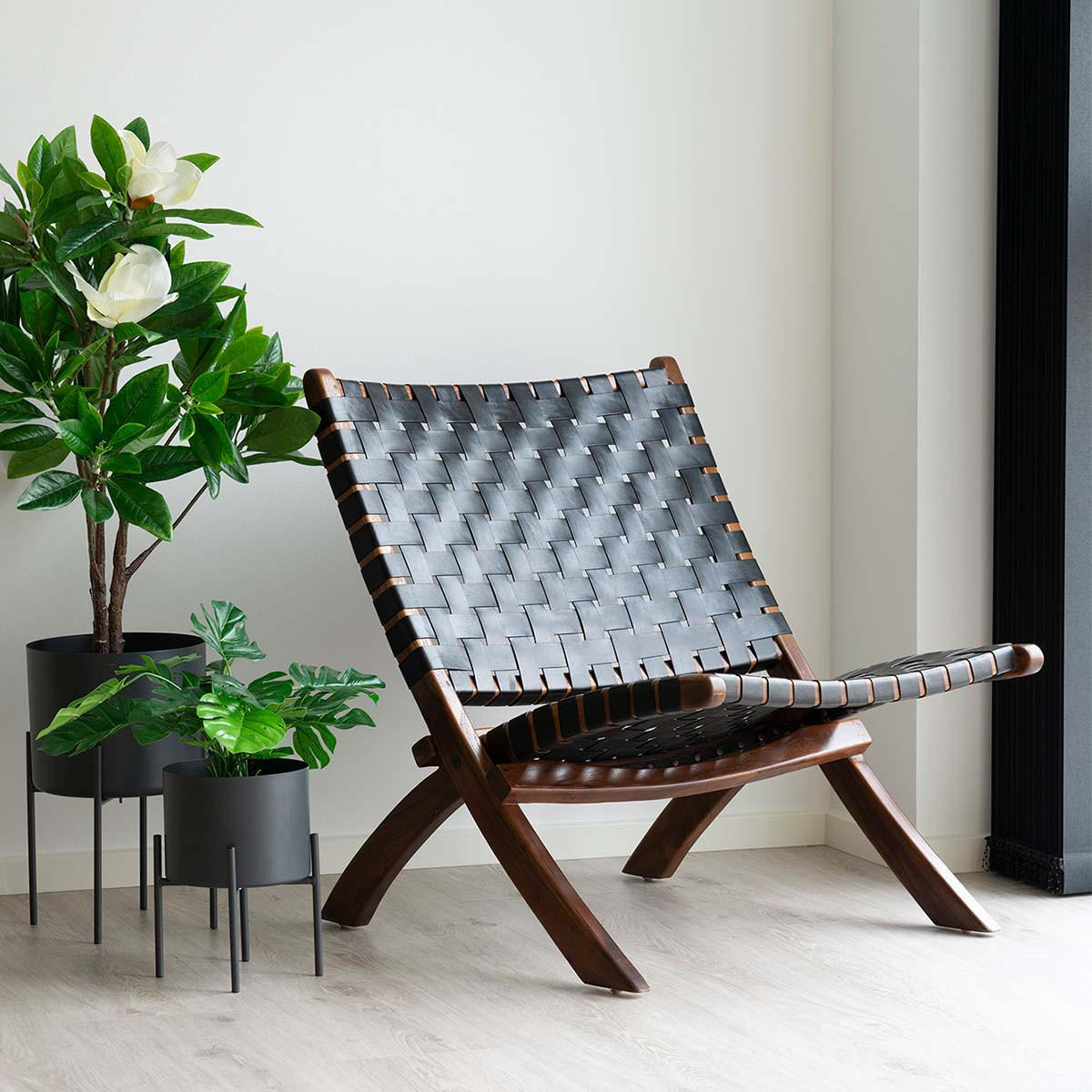 SESSEL schwarz - Schwarz, Holzwerkstoff (66/73/74cm) - ebuy24