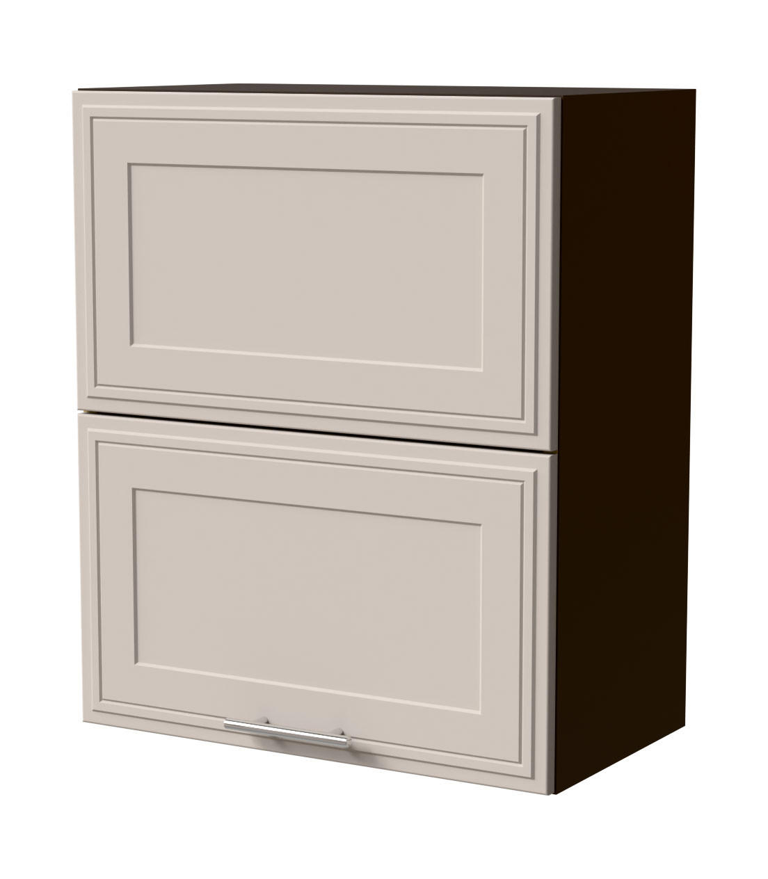 KLAPPHÄNGESCHRANK Salo W8B/60-AV Lava / Kaschmir Matt 60 / 32,5 / 72cm - Kaschmir/Dunkelgrau, Holz/Holzwerkstoff (60/72/32.5cm) - Feldmann-Wohnen