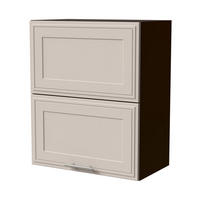 KLAPPHÄNGESCHRANK Salo W8B/60-AV Lava / Kaschmir Matt 60 / 32,5 / 72cm - Kaschmir/Dunkelgrau, Holz/Holzwerkstoff (60/72/32.5cm) - Feldmann-Wohnen