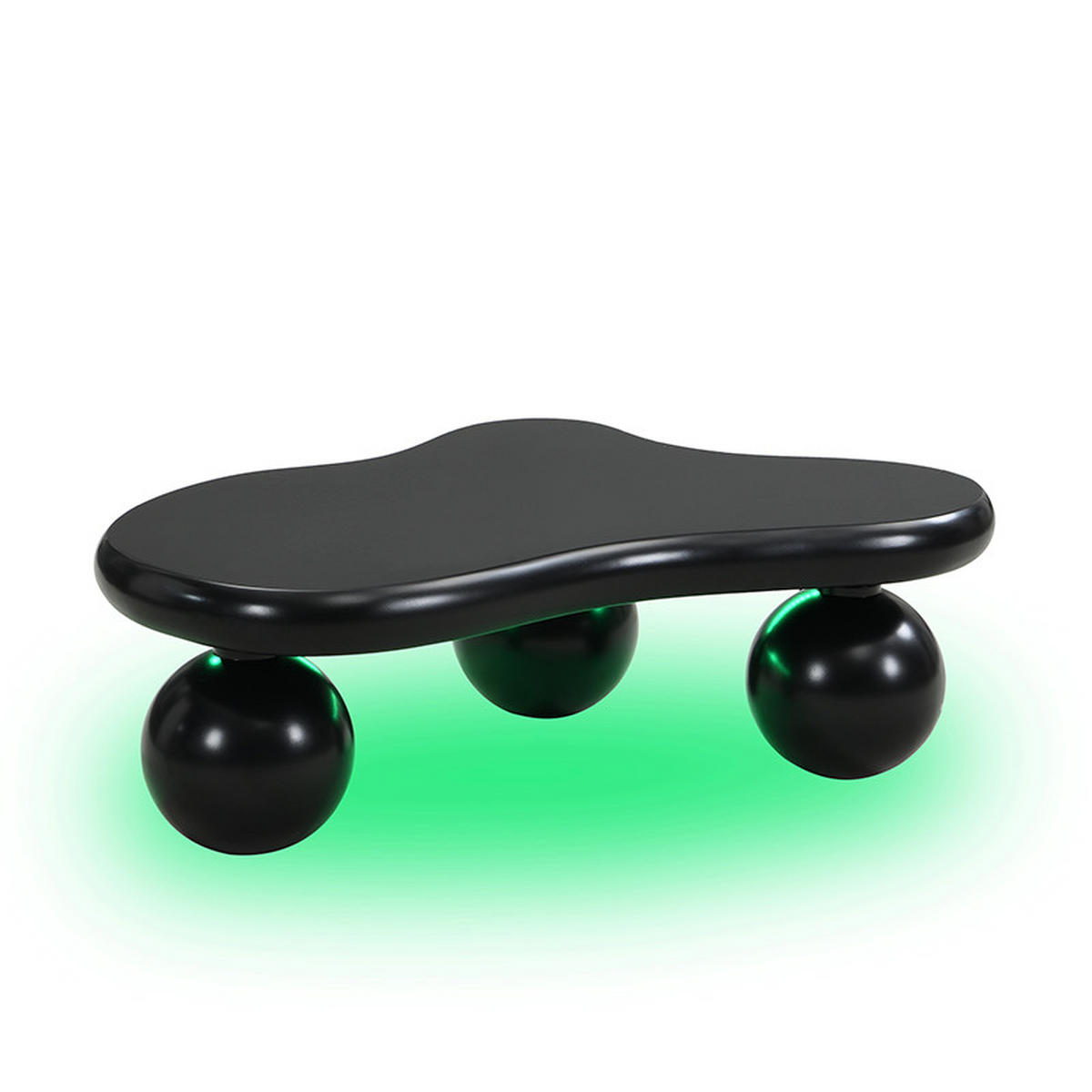 COUCHTISCH Wolkenstil schwarz 95/32 cm mit LED-Beleuchtung 16 Farben - Schwarz, Holzwerkstoff (95/62.5/32cm) - OKWISH