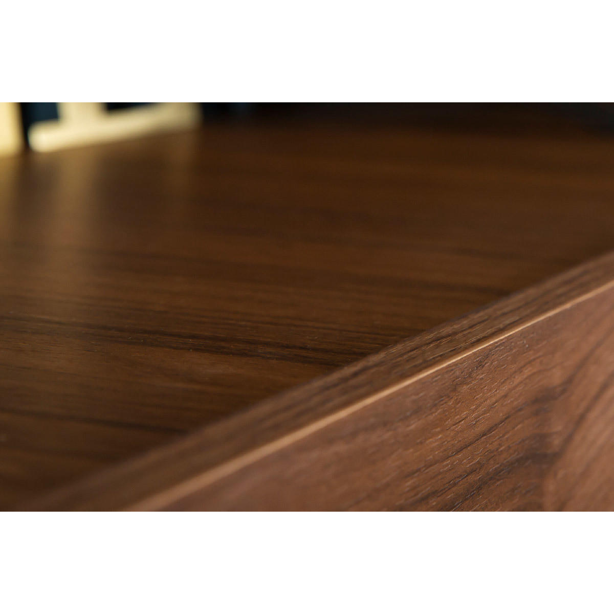 TV-WANDELEMENT Horizontal Nussbaum Oberfl?che ETERNEL - Dunkelbraun, Holz (29.5/28/137.5cm) - Miliboo